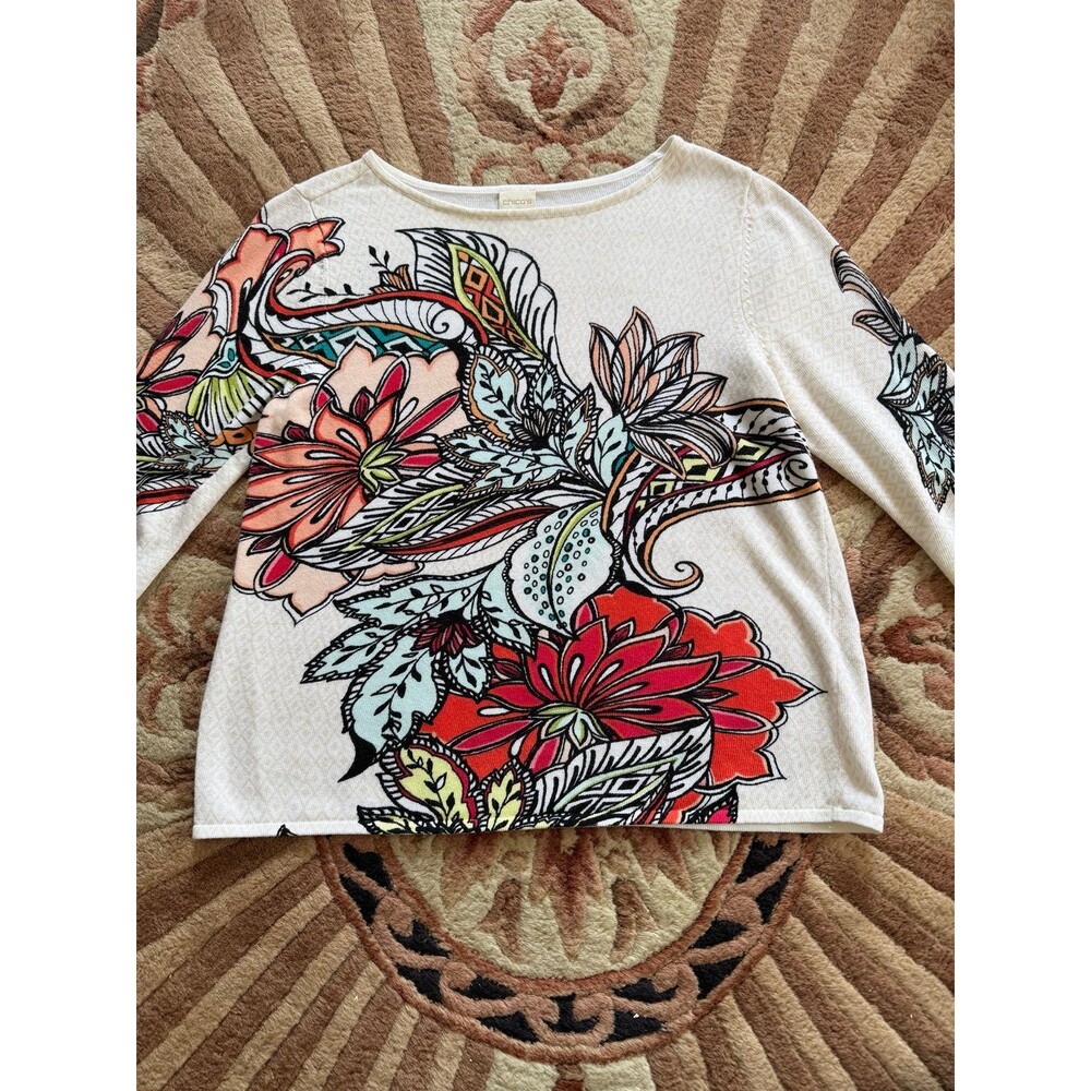 Chicos Colorful top - Picture 4 of 11